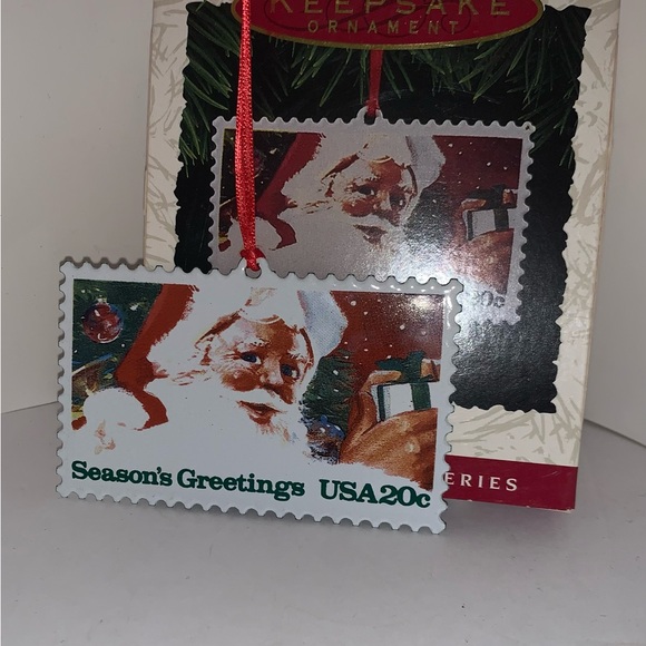 Vintage 1993 Hallmark Keepsake US Christmas Stamps Ornament 1st In Series New. - Picture 8 of 12